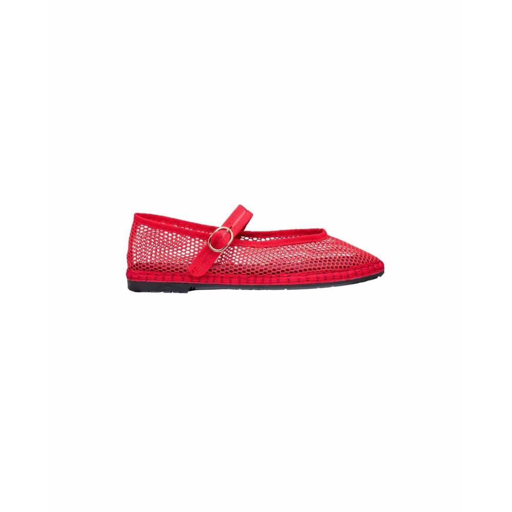 NEW FLABELUS women's isabella mary jane shoes in red